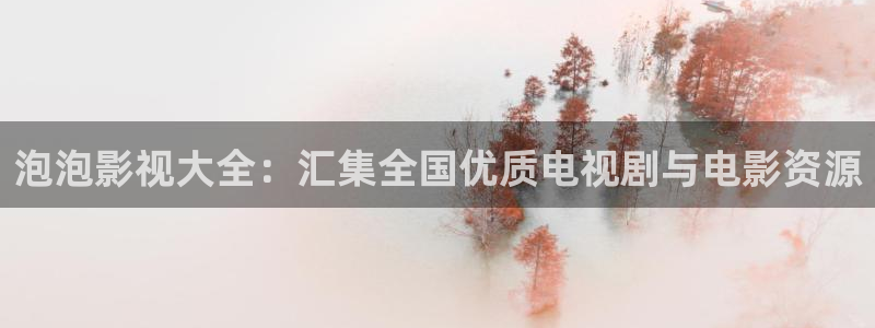 樱桃电影未删减：泡泡影视大全：汇集全国优质电视剧与电影资源